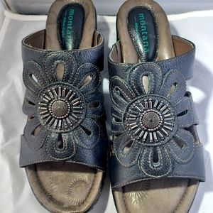 Sandal (Montana) Black Leather size 10